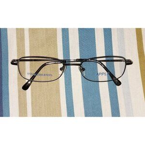 APPLE Italy Eyeglasses Frame 253 52-19-140 Black Full Rim